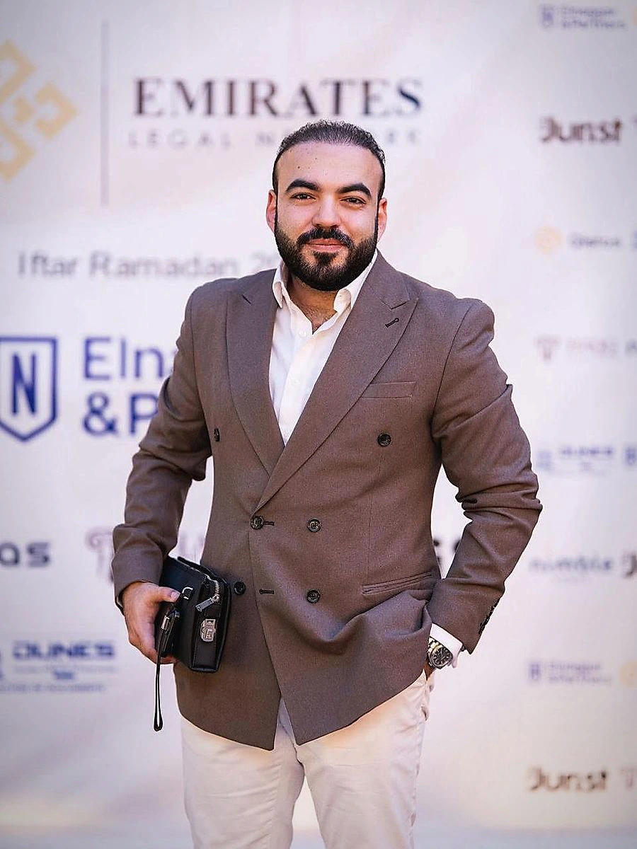 Omar Mosaad at an Emirates Legal Network event